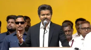 “ரூ.10 லட்சம் கோடி கடன்; கஜானாவை துடைத்து வைத்துவிட்டு போயிருக்கிறார்கள்”: வெள்ளை அறிக்கை வெளியிடுவேன்” – விஜய் பேச்சு”