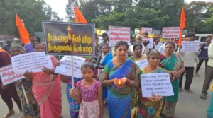 திருப்பரங்குன்றம் தீபம் விவகாரம்: கோவையில் இந்து மக்கள் கட்சி ஆர்ப்பாட்டம்.